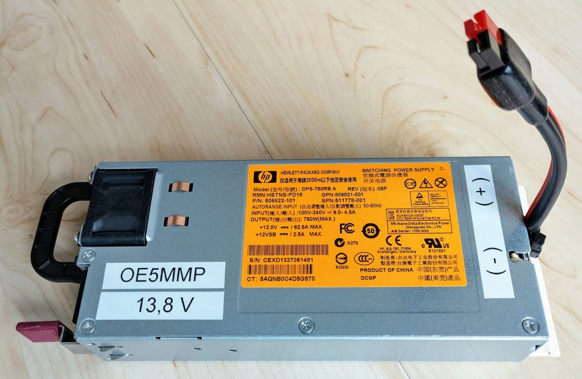 Servernetzteil HP HSTNS-PD18 = DSP-750RB A